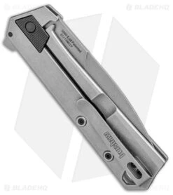 Kershaw Oblivion Assisted Opening Flipper Knife Black GFN (3.5" Stonewash) 3860 -Knives Store Kershaw Oblivion Assisted Opening Flipper black GFN SW 3860 BHQ 94079 jr side large