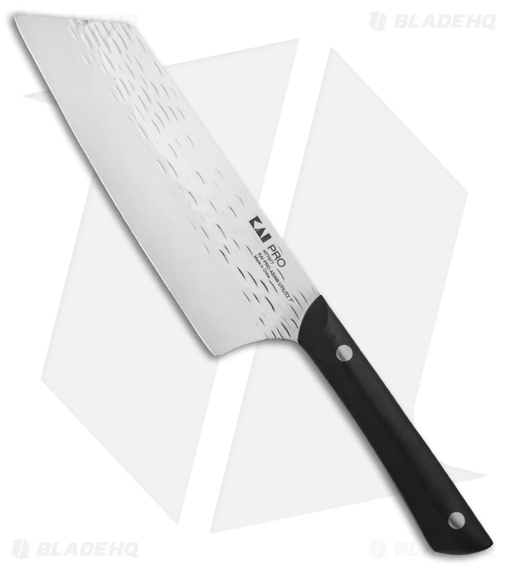 KAI PRO Asian Utility Kitchen Knife (7" Hammered) HT7077 1 KAI PRO Asian Utility Kitchen Knife (7" Hammered) HT7077