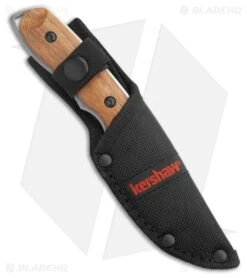 Kershaw Small Hunting Fixed Blade Knife Wood (3.5" Satin) 1417 -Knives Store Kershaw Small Hunting Knife Wood Satin 1417 BHQ 192128 kr sheath large