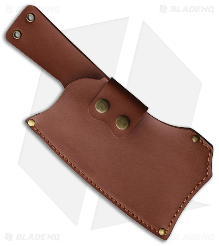 Ketuo Cleaver Kitchen Knife Walnut Wood (7.5" Satin) 2 Ketuo Cleaver Kitchen Knife Walnut Wood (7.5" Satin) - Image 2