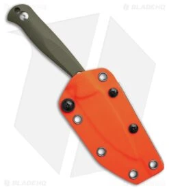 Kizer Evenki 1 Fixed Blade Knife Green G-10 (3.00" Stonewash) 1097A1 -Knives Store Kizer Evenki 1 Fixed Blade Knife Green G 10 3in SW BHQ 218486 td side large