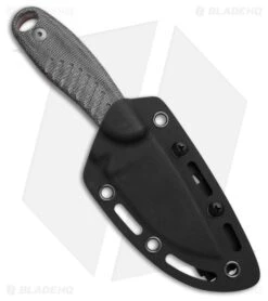 Kizer Hare Fixed Blade Knife Black Micarta + Orange G-10 (3.1" Satin/SW) 1077A2 -Knives Store Kizer Hare Fixed Blade Knife Black Micarta Orange G 10 3in Satin SW BHQ 209654 td side large