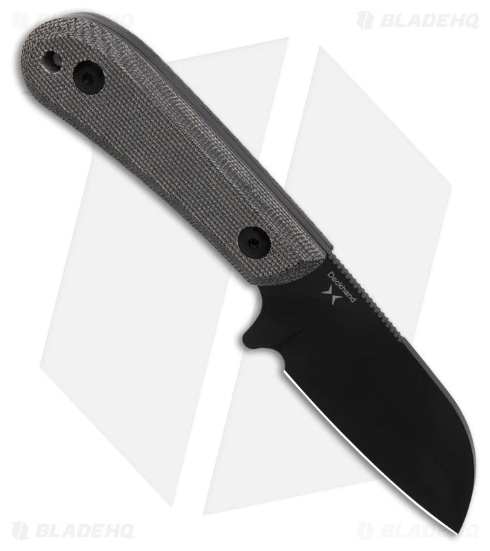 Kizer Tyler Barnes Deckhand Fixed Blade Knife Black Micarta/G-10 (2.9" Black) 2 Kizer Tyler Barnes Deckhand Fixed Blade Knife Black Micarta/G-10 (2.9" Black) - Image 2