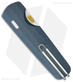 Leatherman Blazer Compression Wedge Lock Knife Denim Blue Steel (3.2" SW) -Knives Store Leatherman Blazer Liner Lock Knife Blue Handle Satin BHQ 214917 td side large