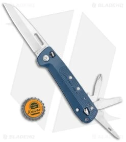 Leatherman Free K2 Multi 7-in-1 Folding Knife Navy (3.3" Satin) -Knives Store Leatherman Free K2 Multi Purpose 7 in 1 Navy Satin 832897 BHQ 112285 jr bottlecap large