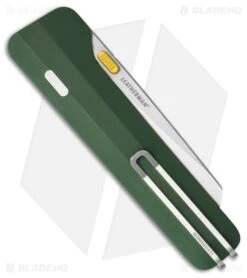 Leatherman Glider Compression Wedge Lock Knife Okra Green Steel (3" SW) -Knives Store Leatherman Glider Liner Lock Knife Green Handle Satin BHQ 214921 td side large