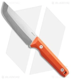 Leatherman Pioneer Fixed Blade Knife Orange Pop G-10 (5" Stonewash)