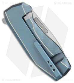 LionSteel Knives N.ONE MagnaCut Frame Lock Knife Blue Titanium (2.6" Satin) -Knives Store LionSteel Knives N.ONE MagnaCut Frame Lock Knife Blue Titanium Satin BHQ 210360 kr side large