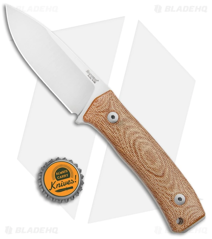 LionSteel M4 Fixed Blade Knife Natural Micarta (3.75" Satin M390) 4 LionSteel M4 Fixed Blade Knife Natural Micarta (3.75" Satin M390) - Image 4