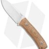 LionSteel M4 Fixed Blade Knife Natural Micarta (3.75" Satin M390)