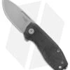 LionSteel Nano Frame Lock Knife Black Canvas Micarta (2.75" Satin MagnaCut)