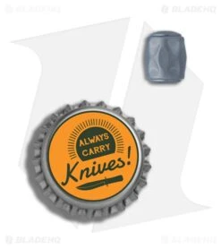 LionSteel TiP Blue Titanium Bead -Knives Store LionSteel TiP Blue Ti Bead BHQ 85210 er bottlecap large