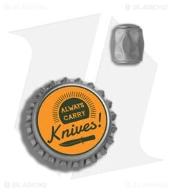 LionSteel TiP Gray Titanium Bead -Knives Store LionSteel TiP Gray Ti Bead BHQ 85212 er bottlecap large