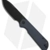 Liong Mah Design Binary Liner Lock Knife Blue G-10 (3.75" Black SW)