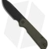 Liong Mah Design Binary Liner Lock Knife Green G-10 (3.75" Black SW)