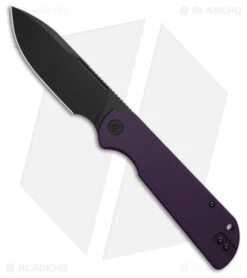 Liong Mah Design Binary Liner Lock Knife Purple G-10 (3.75" Black SW)