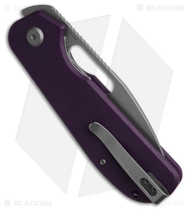 Liong Mah Design EFD Liner Lock Knife Purple G-10 (3.5" Stonewash) 3 Liong Mah Design EFD Liner Lock Knife Purple G-10 (3.5" Stonewash) - Image 3
