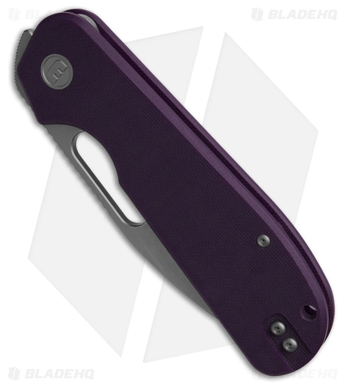 Liong Mah Design EFD Liner Lock Knife Purple G-10 (3.5" Stonewash) 2 Liong Mah Design EFD Liner Lock Knife Purple G-10 (3.5" Stonewash) - Image 2