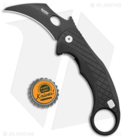 LionSteel Emerson L.E.One Karambit Folding Knife Black Al (3.25" Black MagnaCut) 9 LionSteel Emerson L.E.One Karambit Folding Knife Black Al (3.25" Black MagnaCut) -Knives Store Lionsteel Emerson Leone Integral Folding Karambit FL Black Black BHQ 146940 jr bottlecap large