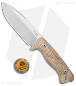 LionSteel T6 Hunting Fixed Blade Knife Natural Micarta (6" Satin) -Knives Store Lionsteel T6 Hunting Fixed Blade Natural Micarta Satin BHQ 144741 jr bottlecap large