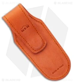 MKM Leather Pocket Knife Sheath - Orange -Knives Store MKM Leather Pocket Knife Sheath Orange BHQ 123141 LS Back large