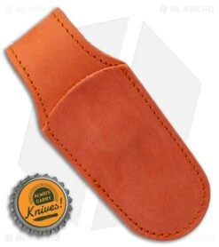 MKM Leather Pocket Knife Sheath - Orange -Knives Store MKM Leather Pocket Knife Sheath Orange BHQ 123141 LS Bottlecap large
