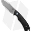 MKM Pocket Tango 1 MagnaCut Fixed Blade Knife Black Carbon Fiber (2.91" Satin)
