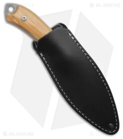 MKM Pocket Tango 1 MagnaCut Fixed Blade Knife Olive Wood (2.91" Satin) -Knives Store MKM Pocket Tango 1 MagnaCut Fixed Blade Knife Olive Wood 2in Satin BHQ 188208 td side large