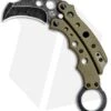 Mantis Vuja De Balisong Karambit Crossover Knife Desert Tan G-10 (2" Black SW)