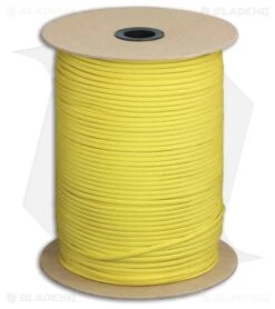 Marbles 550 Yellow Paracord Nylon (1000') USA