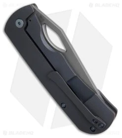 McNees Custom Knives Dixons Frame Lock Blue Titanium (3.75" Stonewash) -Knives Store McNees Custom Knives Dixons Frame Lock Blue Titanium 3in SW BHQ 221122 td side large