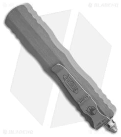 Microtech Dirac D/E OTF Knife Nautral Clear Al (2.9" Apocalptic) -Knives Store Microtech Dirac DE OTF Knife Nautral Clear Al 2in Apoc BHQ 216884 td side large