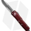 Microtech UTX-85 S/E OTF Automatic Knife Merlot Red Aluminum (3.1" Apoc Serr)
