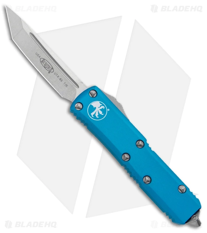 Microtech UTX-85 T/E OTF Automatic Knife Turquoise (3.125" Stonewash) 233-10TQ 1 Microtech UTX-85 T/E OTF Automatic Knife Turquoise (3.125" Stonewash) 233-10TQ