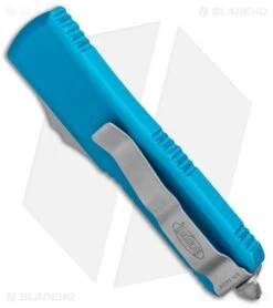 Microtech UTX-85 T/E OTF Automatic Knife Turquoise (3.125" Stonewash) 233-10TQ 6 Microtech UTX-85 T/E OTF Automatic Knife Turquoise (3.125" Stonewash) 233-10TQ -Knives Store Microtech UTX 85 TE OTF Auto Turquoise SW 233 10TQ BHQ 95392 jr side large