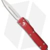 Microtech Ultratech D/E OTF Automatic Knife Red Aluminum (3.4" Satin)