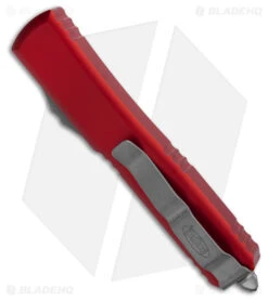 Microtech Ultratech S/E OTF Automatic Knife Red Al (3.4" Apocalyptic)121-11APRD -Knives Store Microtech Ultratech SE OTF AK Red 3in Apocalyptic BHQ 183745 td side large