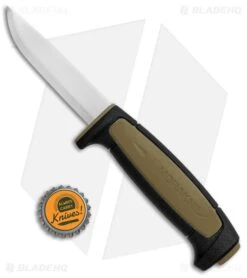Morakniv Basic 511 Fixed Blade Knife Black/Tan (3.5" Satin) -Knives Store Morakniv Basic 511 Black Tan Satin BHQ 85393 jr bottlecap large