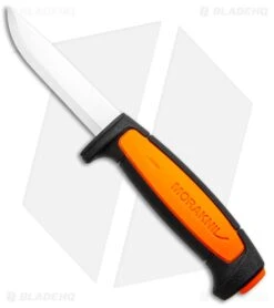 Morakniv Basic 546 Fixed Blade Knife Black/Orange (3.5" Satin)