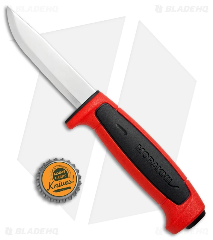Morakniv Basic 511 Fixed Blade Knife Red/Black (3.5" Satin) 4 Morakniv Basic 511 Fixed Blade Knife Red/Black (3.5" Satin) - Image 4