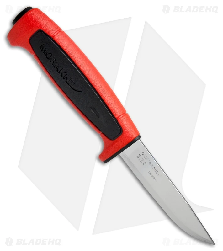 Morakniv Basic 511 Fixed Blade Knife Red/Black (3.5" Satin) 2 Morakniv Basic 511 Fixed Blade Knife Red/Black (3.5" Satin) - Image 2