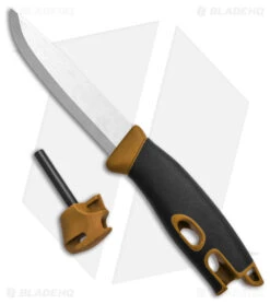Morakniv Companion Spark Fixed Blade Knife Brown W/ Fire Starter (4" Satin) -Knives Store Morakniv Companion Spark Stainless Steel W Fire Starter Yellow 2in 5cm Satin BHQ 137580 td fire large