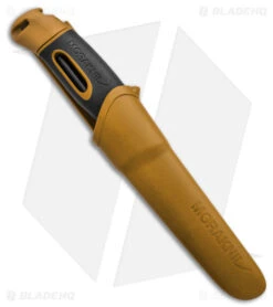 Morakniv Companion Spark Fixed Blade Knife Brown W/ Fire Starter (4" Satin) -Knives Store Morakniv Companion Spark Stainless Steel W Fire Starter Yellow 2in 5cm Satin BHQ 137580 td sheath large