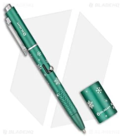 Olight O'Pen Glow Flashlight W/ Green LaserPen Snowflake Green (120 Lumens) 6 Olight O'Pen Glow Flashlight W/ Green LaserPen Snowflake Green (120 Lumens) -Knives Store Olight Open Glow Flashlight with Green laser Pen Snowflake Green BHQ 193570 td side large