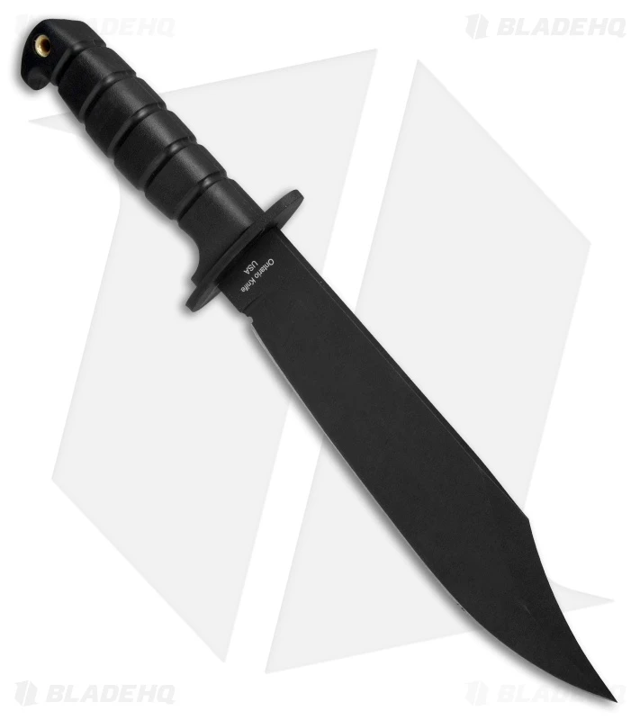 Ontario SPEC PLUS SP10 Marine Raider Bowie Knife (9.75" Black) 8684 2 Ontario SPEC PLUS SP10 Marine Raider Bowie Knife (9.75" Black) 8684 - Image 2