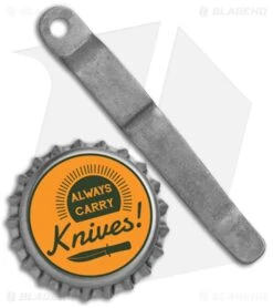 Piranha Knives Pocket Clip Ti - Stonewash 5 Piranha Knives Pocket Clip Ti - Stonewash -Knives Store Piranha Pocket Clip SW BHQ 68995 jr bottlecap large