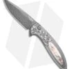 Pro-Tech Custom Cambria Knife Steel + Black Lip Pearl Inlay (3.5" Damascus)