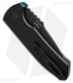 Pro-Tech Custom SBR Automatic Knife Starry Night G-Carta (2.6" DLC S35VN) -Knives Store Pro Tech Custom SBR Automatic Knife Starry Night G Carta 2in DLC BHQ 222749 td side large