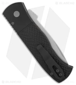 Pro-Tech Emerson CQC-7 Auto Knife Black Jigged Aluminum (3.25" Stonewash) -Knives Store Pro Tech Emerson CQC 7 Auto Knife Black Jigged Aluminum 3in SW BHQ 198142 kr side large