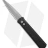 Pro-Tech Godfather Automatic Knife Black Jigged Aluminum (4" Bead Blast)